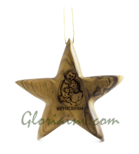 Star Ornament with Laser Design 